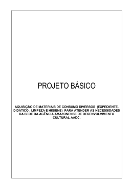 projeto b&aacute;sico - Ag&ecirc;ncia Amazonense de Desenvolvimento Cultural