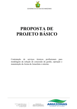 PROPOSTA DE PROJETO B&Aacute;SICO