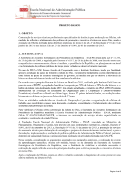 Projeto Básico SEGEP