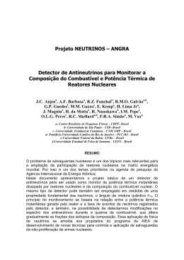Projeto NEUTRINOS – ANGRA Detector de Antineutrinos