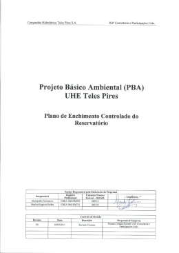 Projeto Básico Ambiental (PBA)