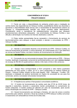 projeto b&aacute;sico - C&acirc;mpus Curitiba