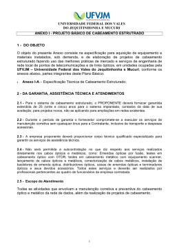 Projeto B&aacute;sico de Cabeamento Estruturado