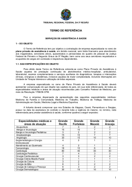 projeto b&aacute;sico &ndash; especifica&ccedil;&otilde;es t&eacute;cnicas