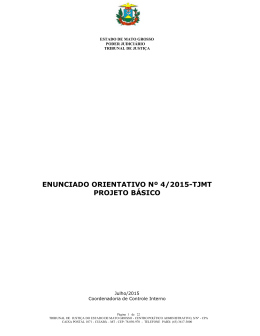 enunciado orientativo n&ordm; 4/2015-tjmt projeto b&aacute;sico