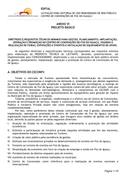 EDITAL ANEXO VI PROJETO B&Aacute;SICO A. OBJETIVOS DO CECONFI:
