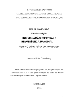 INDIVIDUA&Ccedil;&Atilde;O ESPIRITUAL E HERMEN&Ecirc;UTICA IMAGINAL Henry