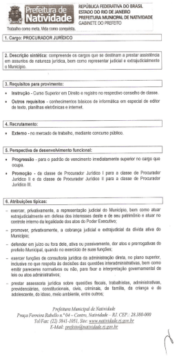 Procurador Juridico - SOS Cidadania Natividade