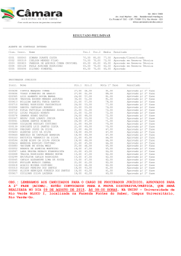 resultado preliminar