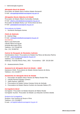 I &ndash; Administra&ccedil;&atilde;o Superior Advogado
