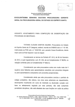 proc. Tatiana Cl&aacute;udia Santos Aquino