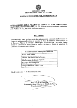 Resultado dos pedidos de isenção de pgto de taxa (PDF