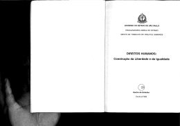 DIREITOS HUMANOS: Constru~ao da Liberdade e da lgualdade