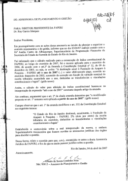 Parecer da Procuradoria Geral do Estado sobre o repasse