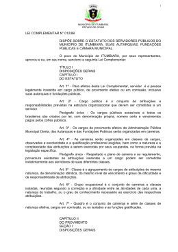 PROJETO DE LEI COMPLEMENTAR N