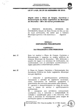 LEI N&deg; 3. "`29,`.DE 29 DE DEZEMBRO DE 201 - TCE