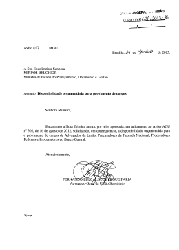 DISPONIBILIDADE OR&Ccedil;AMENT&Aacute;RIA PARA PROVIMENTO DE