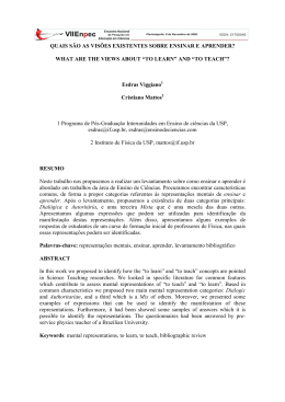 quais s&atilde;o as vis&otilde;es existentes sobre ensinar e aprender?