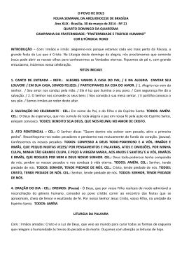 IV Domingo da Quaresma - Arquidiocese de Bras&iacute;lia