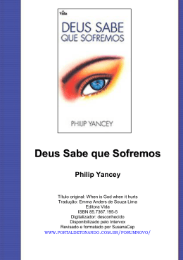 Deus Sabe que Sofremos - igreja presbiteriana contempor&acirc;nea