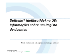 Informa&ccedil;&otilde;es sobre um Registo de doentes