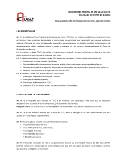 Regulamento do TCC