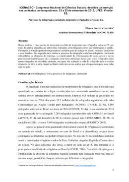 I CONACSO - Congresso Nacional de Ci&ecirc;ncias Sociais: desafios da
