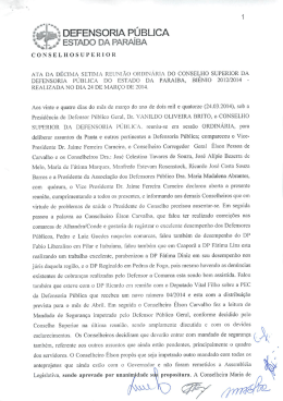 CONSELHOSUPERIOR - Defensoria Pública do Estado da Paraíba