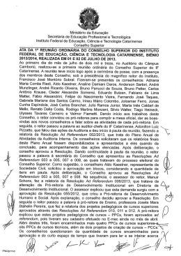 Ata da 1ª Reunião - Consuper