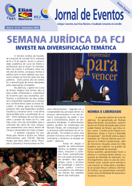 SEMANA JURíDICA DA FCJ - Colégio Cenecista José Elias Moreira