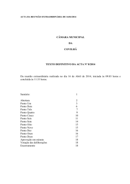 16/04/2014 - C&acirc;mara Municipal da Covilh&atilde;