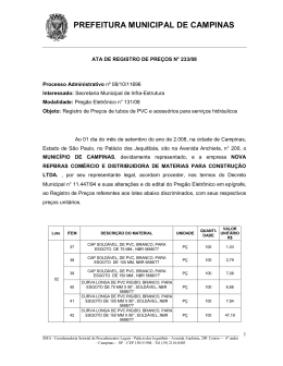 Ver contrato - Prefeitura Municipal de Campinas