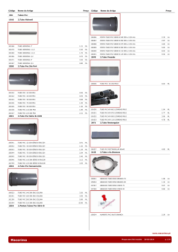 Tabela de Preços Macorima
