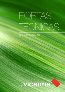 Cat&aacute;logo Hospitalar Vicaima
