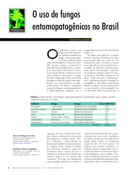 O uso de fungos entomopatogênicos no Brasil
