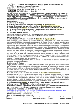 Reuni&atilde;o 23.08.2014 - FAM-RIO