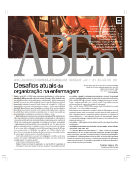 Desafios atuais da - Associa&ccedil;&atilde;o Brasileira de Enfermagem