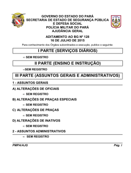 ADIT. BG 128 - De 16 JUL 2015 - Proxy da Polícia Militar do Pará!