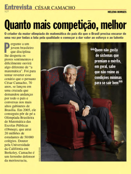 Quanto mais competi&ccedil;&atilde;o, melhor