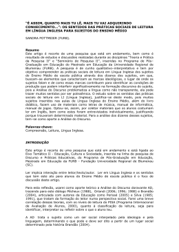 &eacute; assim, quanto mais tu l&ecirc;, mais tu vai adquirindo conhecimento