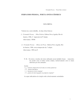 FERNANDO PESSOA, POETA ONTO-C&Oacute;SMICO