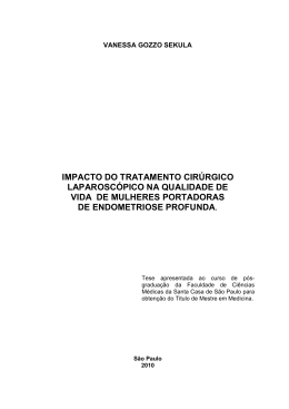 impacto do tratamento cir&uacute;rgico laparosc&oacute;pico na qualidade de vida