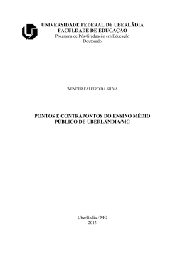 pontos e contrapontos do ensino m&eacute;dio p&uacute;blico de