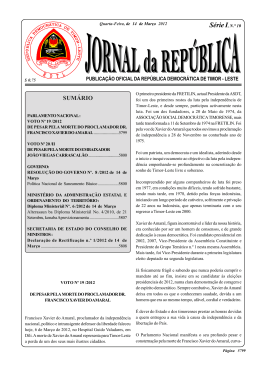S&eacute;rie I, N.&deg; 10 - Jornal da Rep&uacute;blica