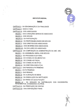 Estatuto - ABO &ndash; MG