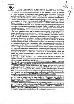 Ata da Reunião do Conselho Diretivo de 16 de setembro de 2013