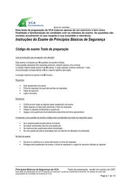 Instru&ccedil;&otilde;es do Exame de Princ&iacute;pios B&aacute;sicos de