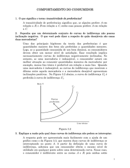 COMPORTAMENTO DO CONSUMIDOR