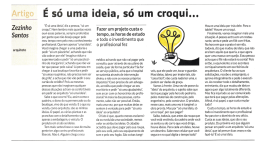 &Eacute; s&oacute; uma ideia, s&oacute; um croqui