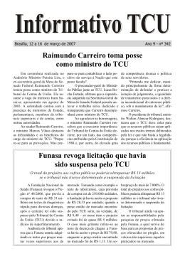 Funasa revoga licita&ccedil;&atilde;o que havia sido suspensa pelo TCU
